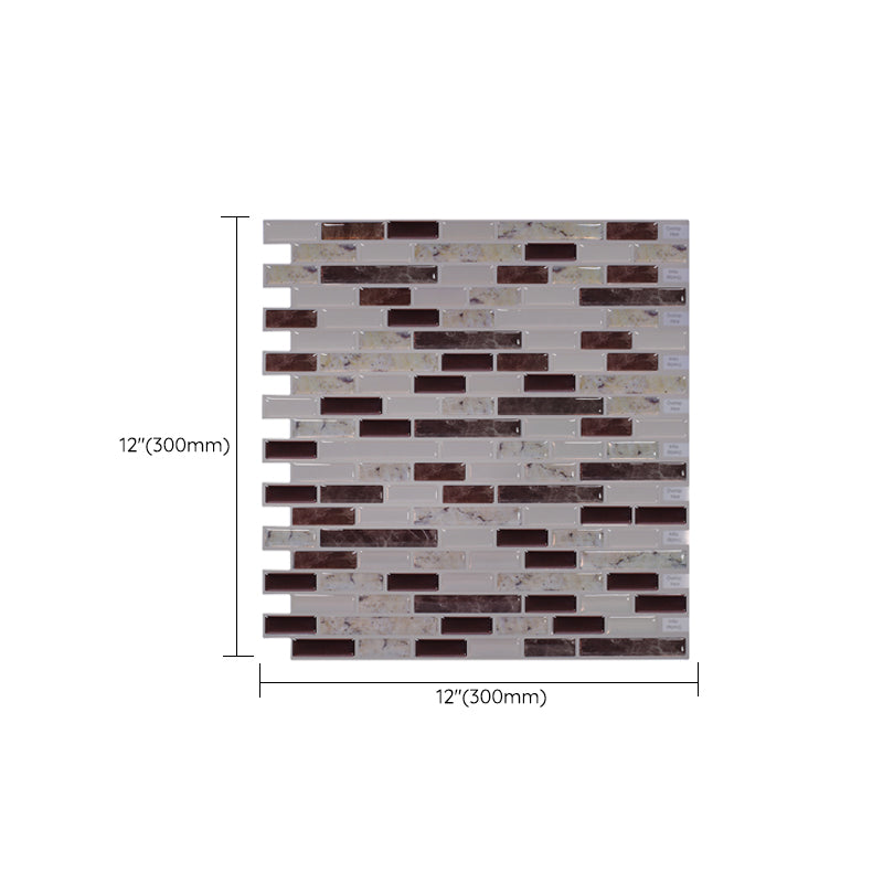 BowLift | Square Peel & Stick Tile Stone Composite Subway Tile for Backsplash Wall