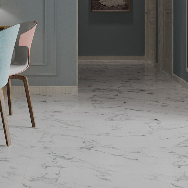 BowLift | Rectangle PVC Floor Covering Peel and Stick Wood Look Smooth Vinyl Flooring
