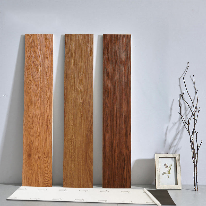 BowLift | Smooth PVC Flooring Peel and Stick Wood Look Rectangular Vinyl Flooring