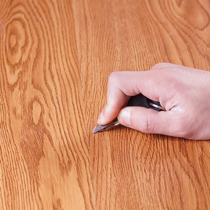 BowLift | PVC Flooring Peel and Stick Smooth Wood Look Rectangular Vinyl Floor