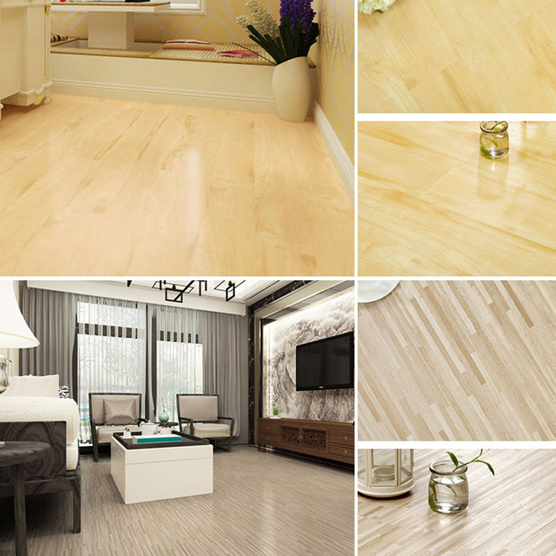 BowLift | Rectangle PVC Floor Covering Peel and Stick Smooth Wood Look Vinyl Flooring