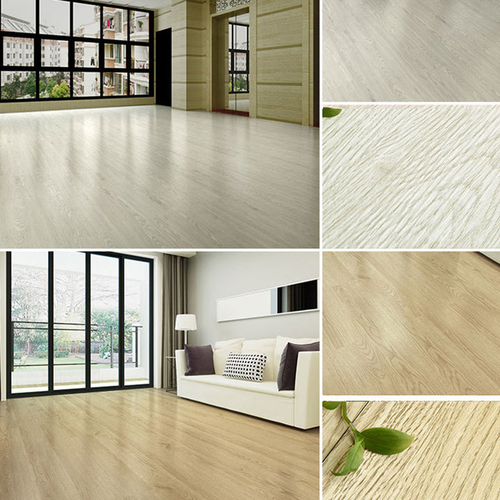 BowLift | Rectangle PVC Floor Covering Peel and Stick Smooth Wood Look Vinyl Flooring