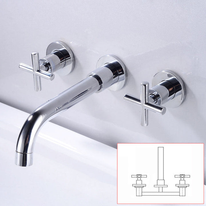 BowLift | Modern Wall Mounted Fixture Bathroom Bathtub Mixer Faucet