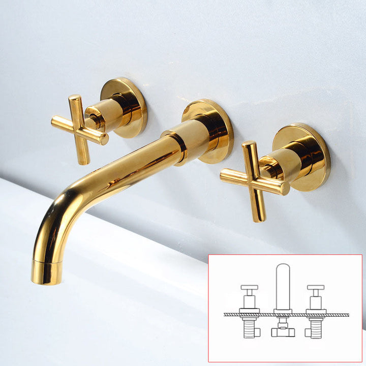 BowLift | Modern Wall Mounted Fixture Bathroom Bathtub Mixer Faucet