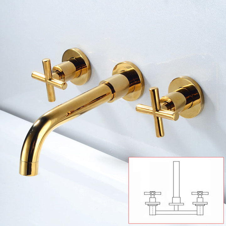 BowLift | Modern Wall Mounted Fixture Bathroom Bathtub Mixer Faucet