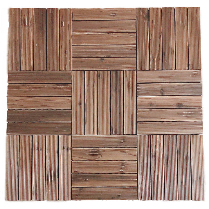 BowLift | Traditional Wood Laminate Floor Stain Resistant Laminate Plank Floor Set of 11