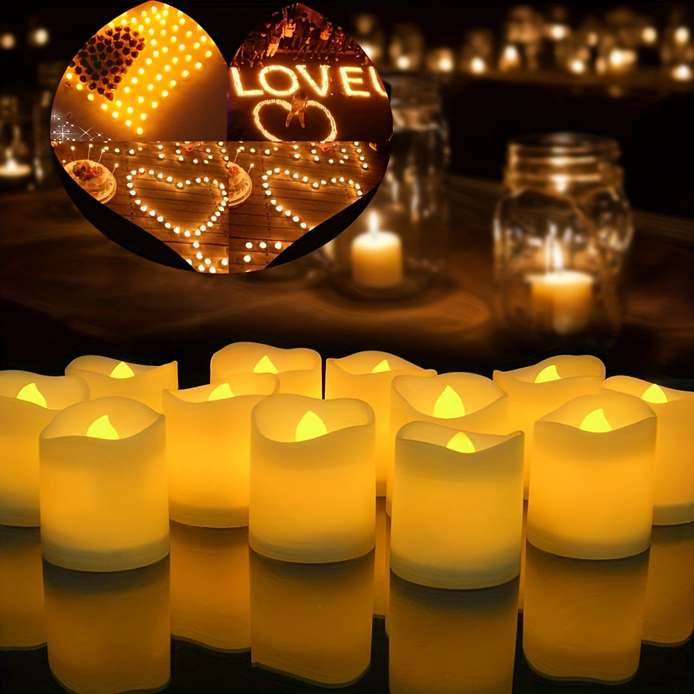 RomanticGlow - Flameless LED Tea Lights for Atmospheric Moments Bowlift