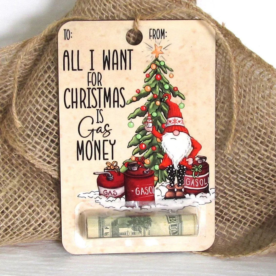 BowLift | Christmas Money Holder Ornament | Wooden Hanging Decoration | Handcrafted Holiday Gift Surprise
