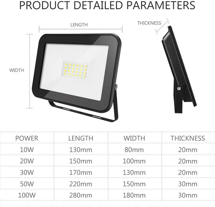 5X LED Floodlight Outdoor Spotlight | Bowlift