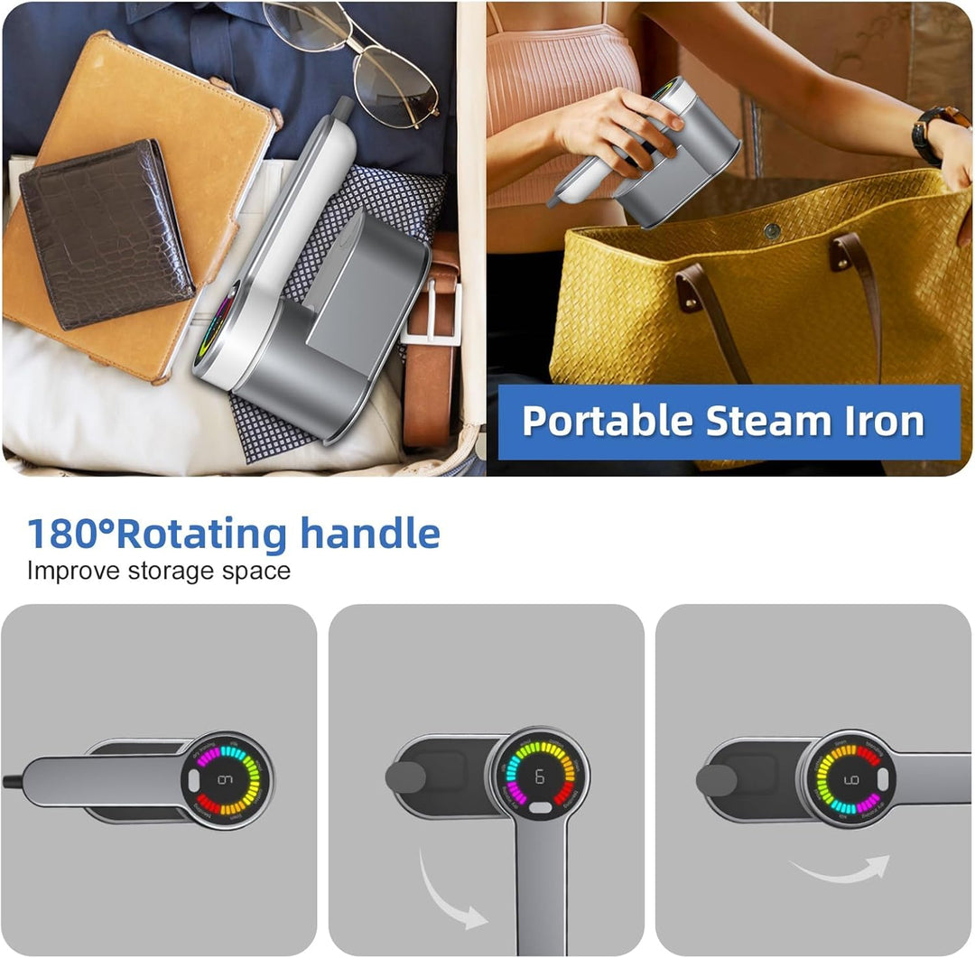 BowLift | Portable Travel Steamer Iron 1200W with 6 Modes and AU Plug