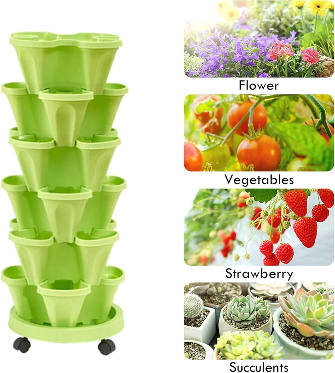 BowLift | 6-Layer Vertical Plant Tower – Three-dimensional Flowering System for the Garden