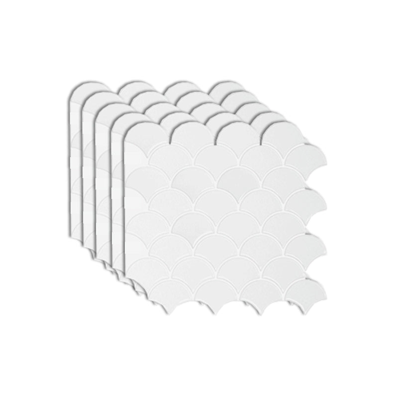 BowLift | Fish scale Peel & Stick field tile square plastic Peel & Stick mosaic tile