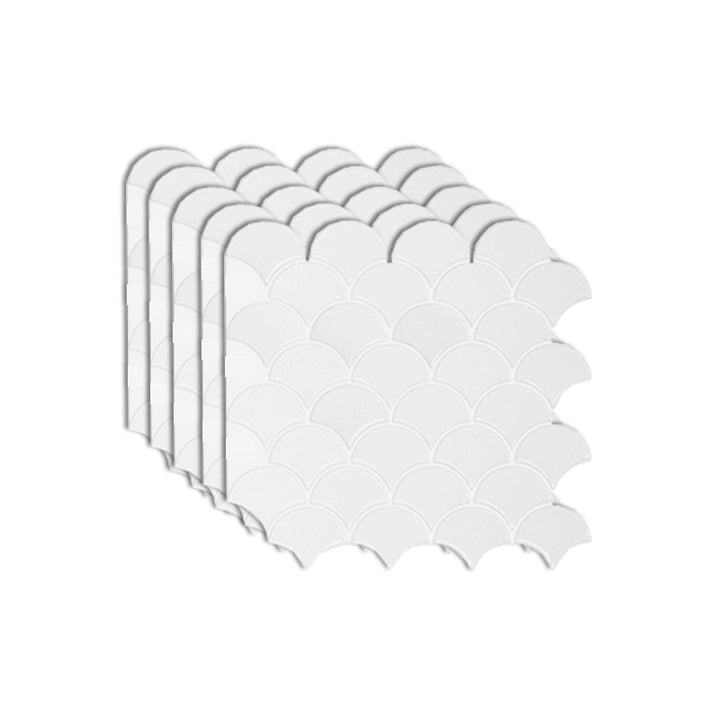BowLift | Fish scale Peel & Stick field tile square plastic Peel & Stick mosaic tile