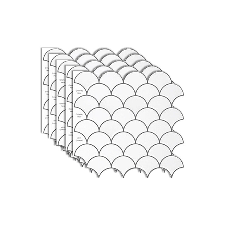BowLift | Fish scale Peel & Stick field tile square plastic Peel & Stick mosaic tile