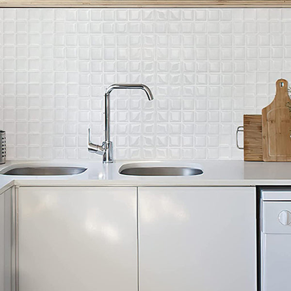 BowLift | Square Peel & Stick Mosaic Tile Plastic Grid Peel & Stick Mosaic Tile