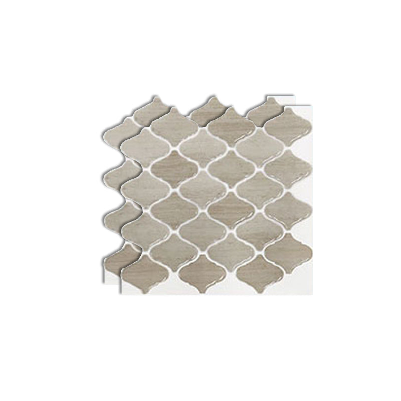 BowLift | Square Peel & Stick Mosaic Tiles Plastic Arabesque Peel and Stick Wall Tile