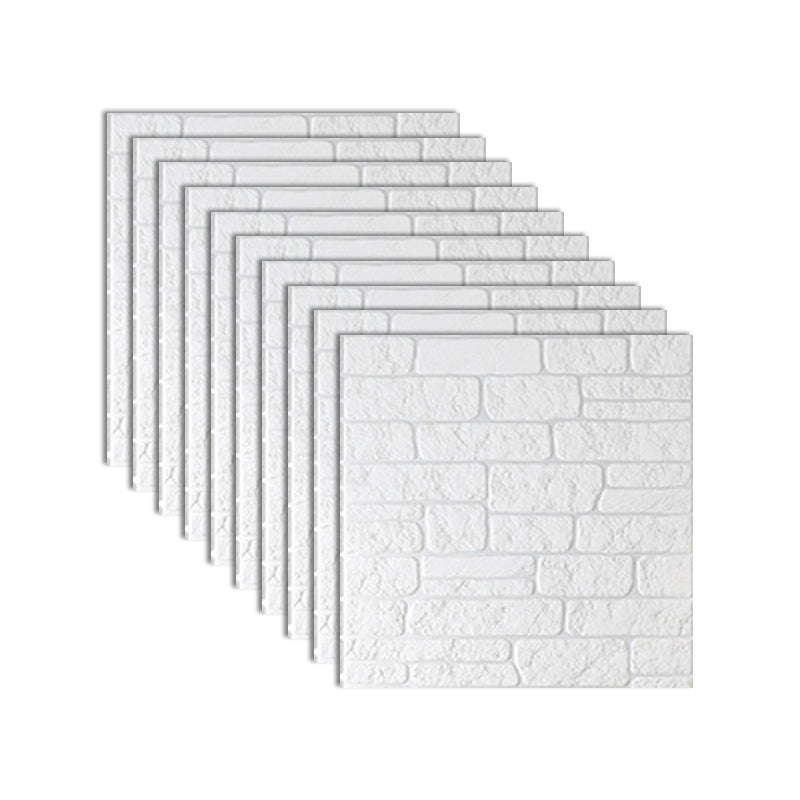 BowLift | Industrial 3D Brick Wall Plank Bathroom Living Room Wall Panel Set of 10