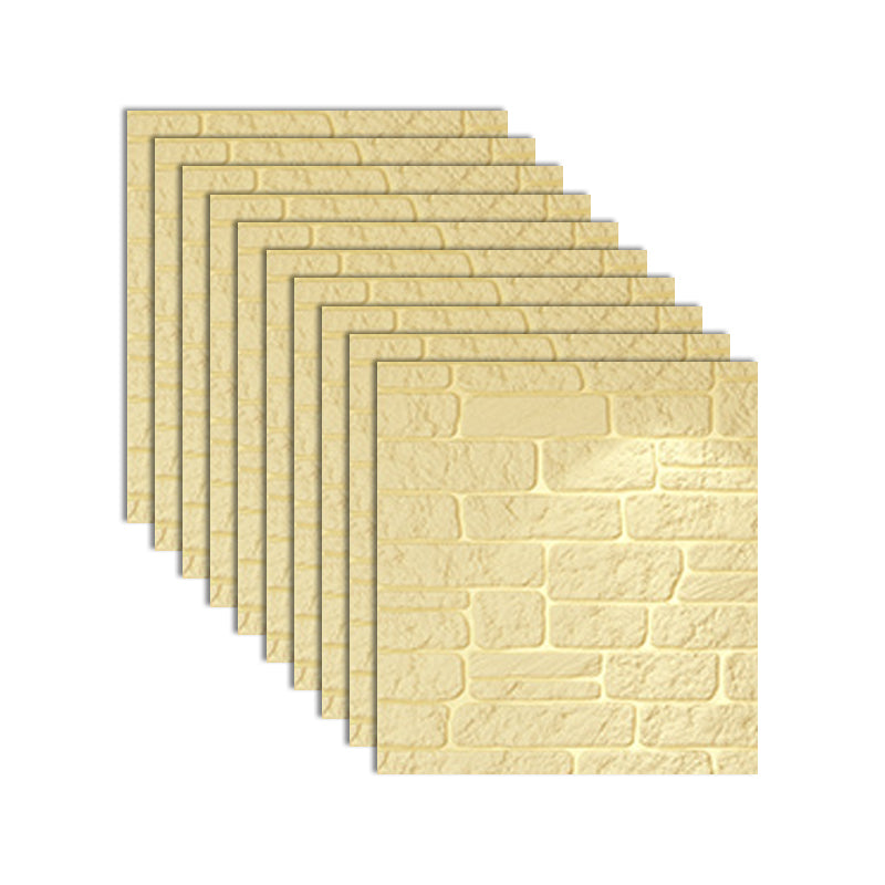 BowLift | Industrial 3D Brick Wall Plank Bathroom Living Room Wall Panel Set of 10