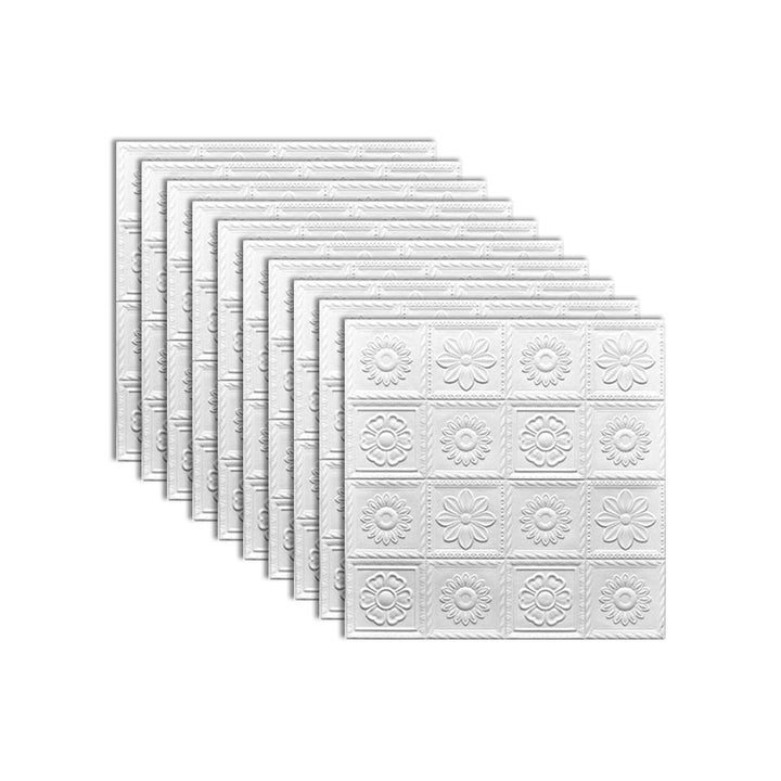 BowLift | Industrial 3D-Print Wall Shelf Bathroom Living Room Wall Panels Set of 10