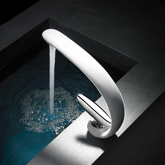 BowLift | Unique bathroom waterfall faucet brass sink tap