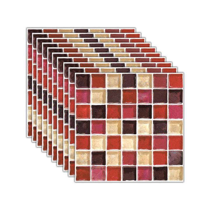 BowLift | Mosaic Tile Wallpaper PVC Waterproof Peel and Stick Wall Tile with Square Shape