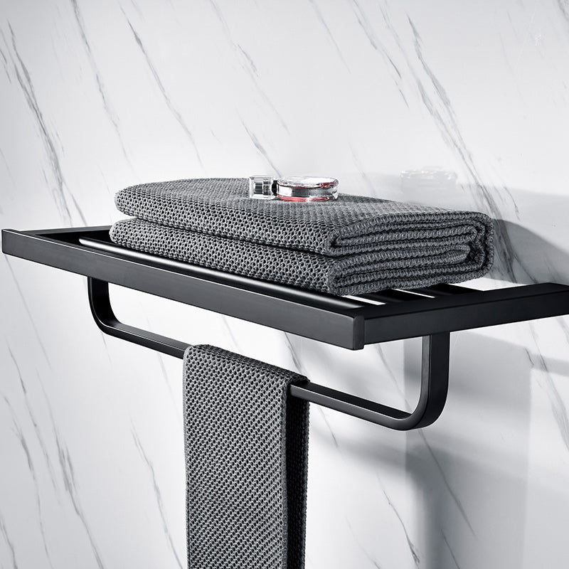 BowLift | 5-piece Modernism Bathroom Accessory Set in Matte Black Stainless Steel