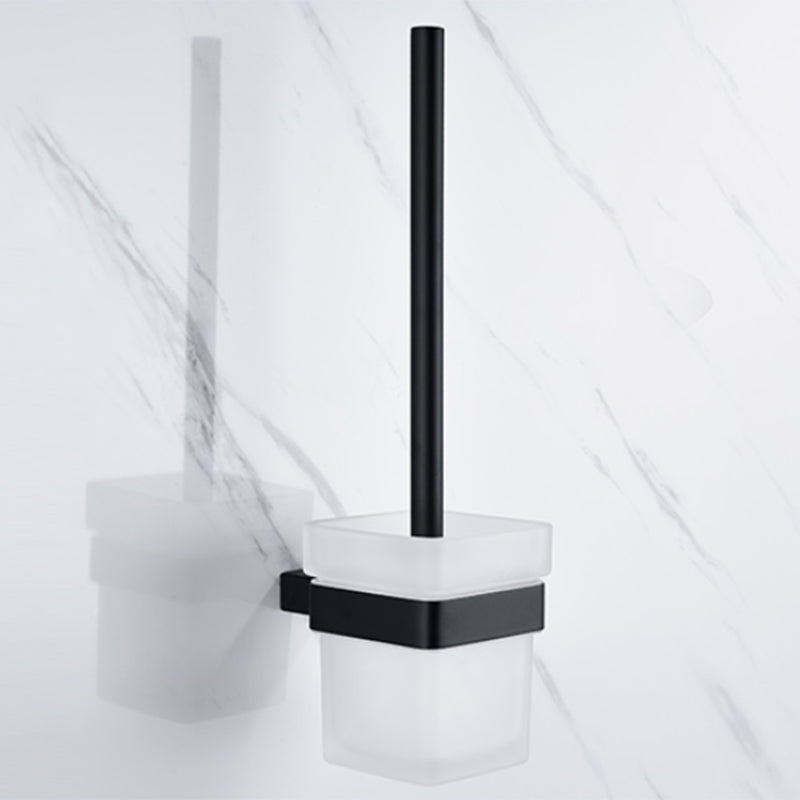 BowLift | 5-piece Modernism Bathroom Accessory Set in Matte Black Stainless Steel