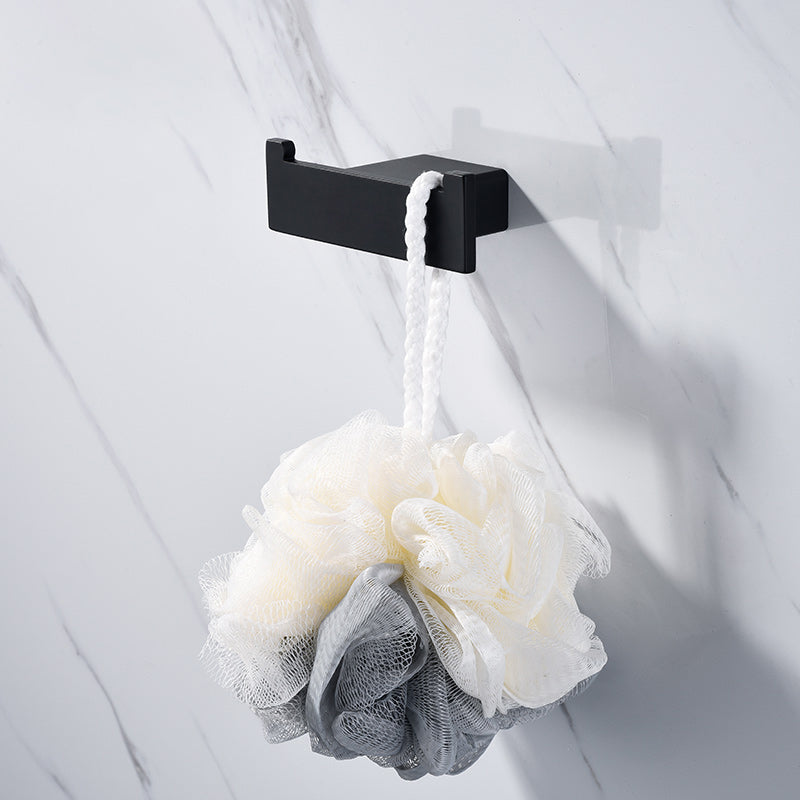 BowLift | 5-piece Modernism Bathroom Accessory Set in Matte Black Stainless Steel