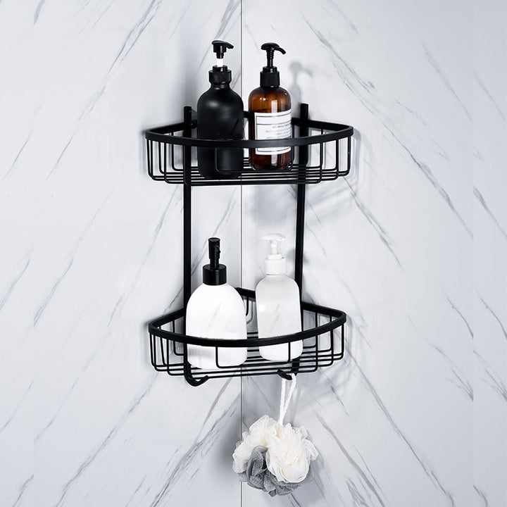 BowLift | 5-piece Modernism Bathroom Accessory Set in Matte Black Stainless Steel