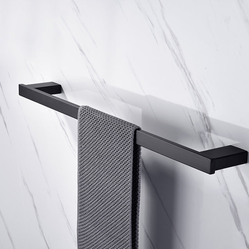 BowLift | 5-piece Modernism Bathroom Accessory Set in Matte Black Stainless Steel