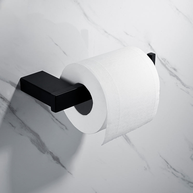 BowLift | 5-piece Modernism Bathroom Accessory Set in Matte Black Stainless Steel