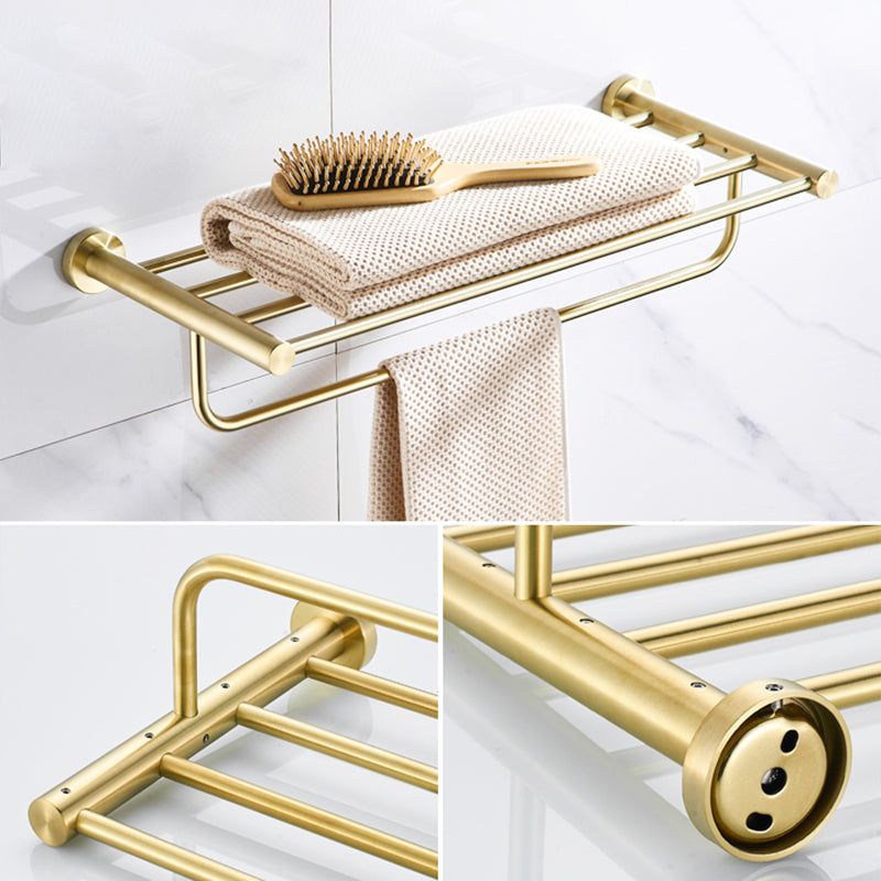 BowLift | Traditional Brushed Brass Bathroom Accessories As Individual Piece Or In Set made of Metal