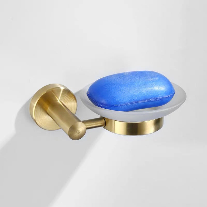 BowLift | Traditional Brushed Brass Bathroom Accessories As Individual Piece Or In Set made of Metal
