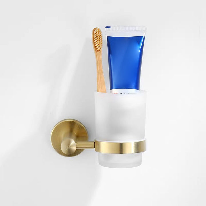 BowLift | Traditional Brushed Brass Bathroom Accessories As Individual Piece Or In Set made of Metal