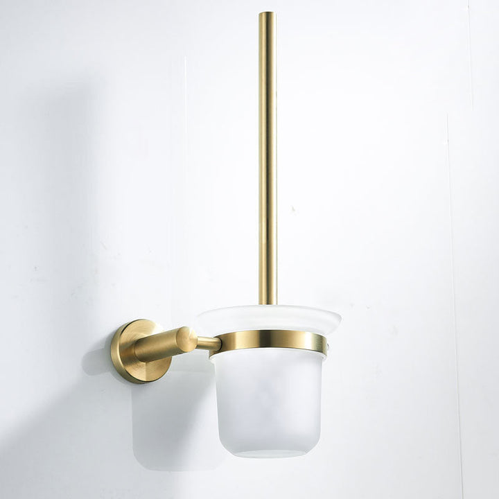 BowLift | Traditional Brushed Brass Bathroom Accessories As Individual Piece Or In Set made of Metal