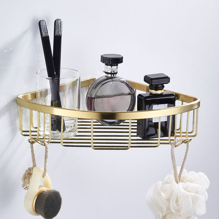 BowLift | Traditional Brushed Brass Bathroom Accessories As Individual Piece Or In Set made of Metal
