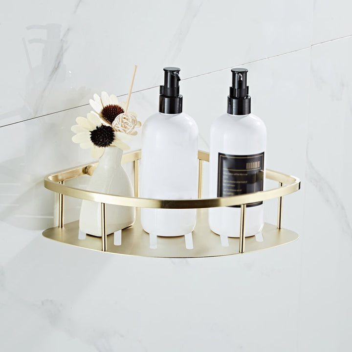 BowLift | Traditional Brushed Brass Bathroom Accessories As Individual Piece Or In Set made of Metal