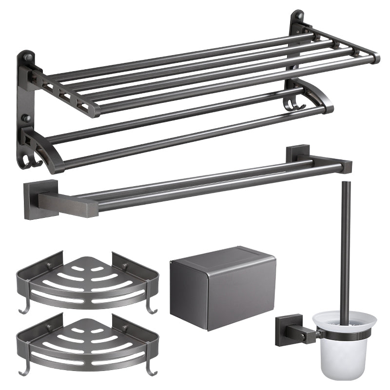 BowLift | Modern Bathroom Accessories Hardware Set Gray Bathroom Hardware Set