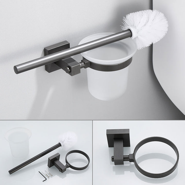 BowLift | Modern Bathroom Accessories Hardware Set Gray Bathroom Hardware Set