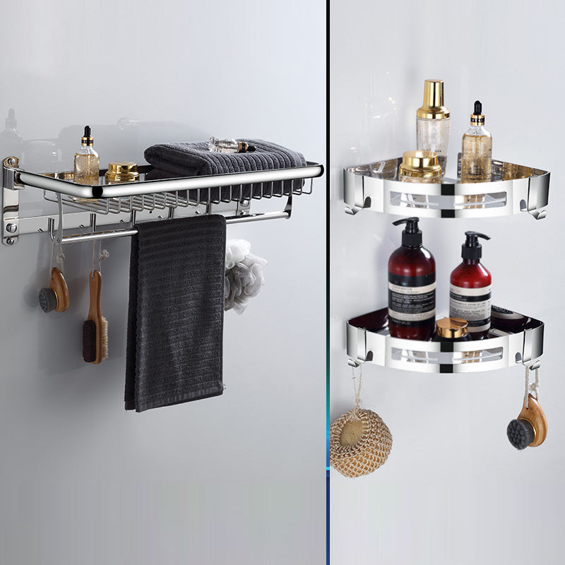 BowLift | Modern Bathroom Accessories Hardware Set Silver Bathroom Hardware