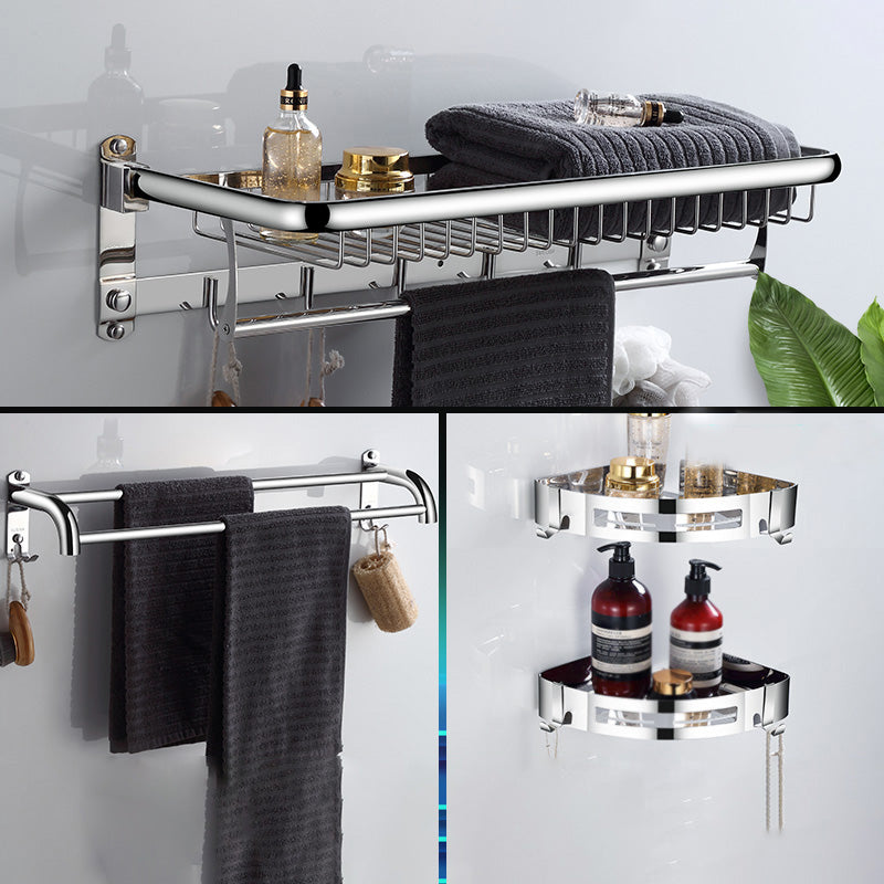 BowLift | Modern Bathroom Accessories Hardware Set Silver Bathroom Hardware
