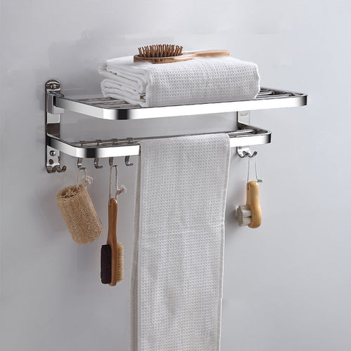 BowLift | Modern Bathroom Accessories Hardware Set Silver Bathroom Hardware