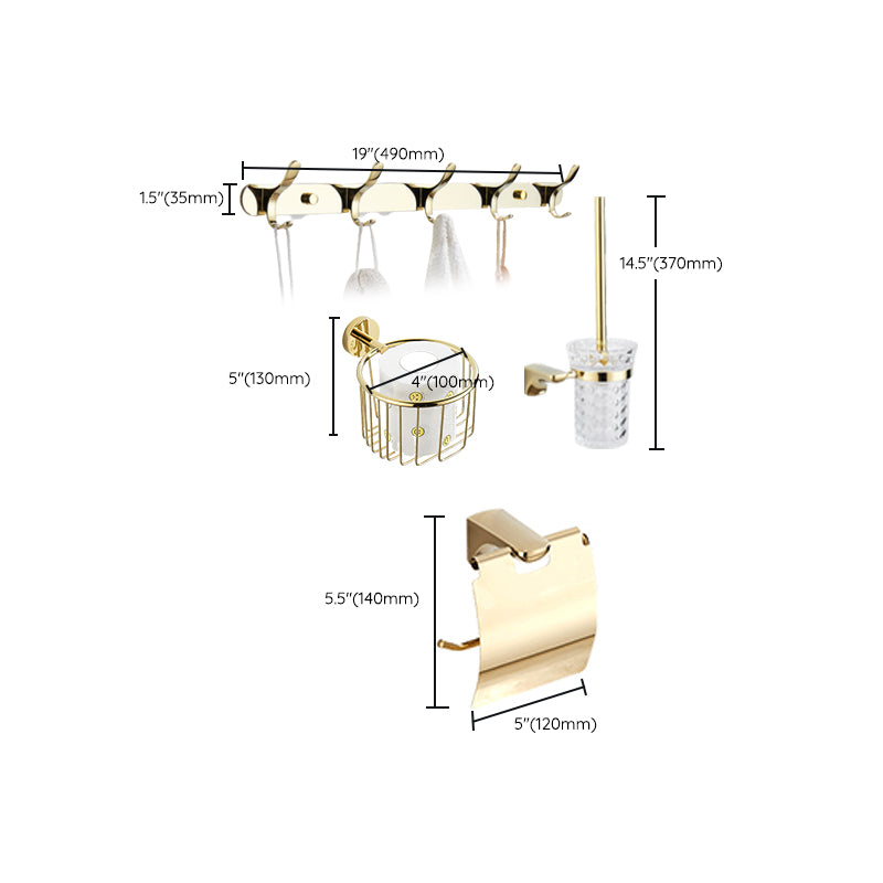 BowLift | Modern Bathroom Accessory Mounting Kit Gold Bathroom Hardware