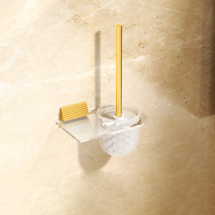 BowLift | Modern 7-piece Bathroom Accessory Set Metal Bathroom Set in Gold