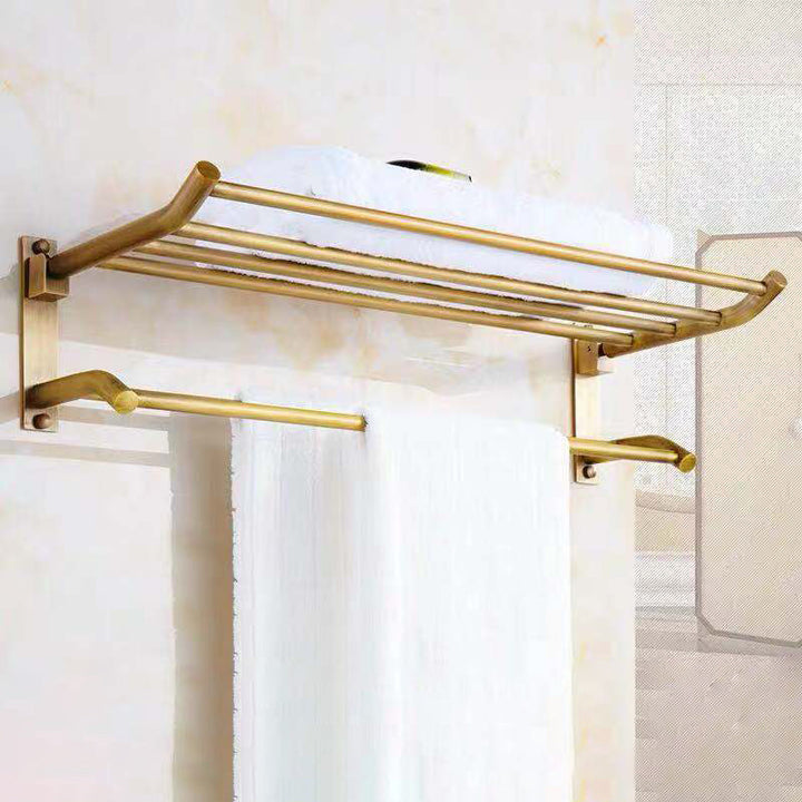 BowLift | 4-piece traditional bathroom accessory set Gold Brass bathroom accessory hardware set