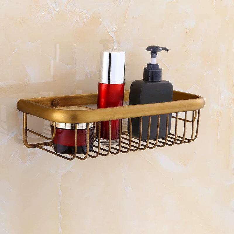 BowLift | 4-piece traditional bathroom accessory set Gold Brass bathroom accessory hardware set