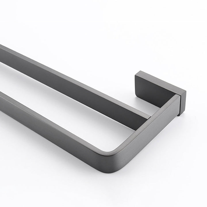 BowLift | Gray metal modern bathroom accessories as a single piece or as a set
