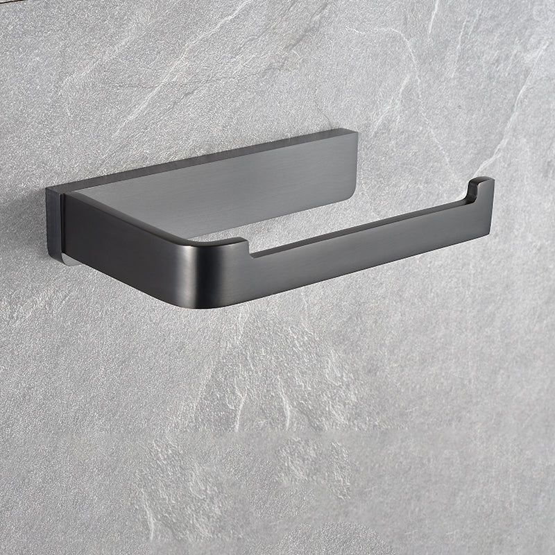 BowLift | Gray metal modern bathroom accessories as a single piece or as a set