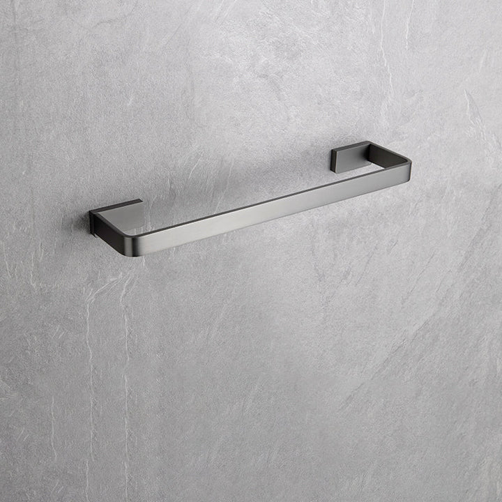 BowLift | Gray metal modern bathroom accessories as a single piece or as a set
