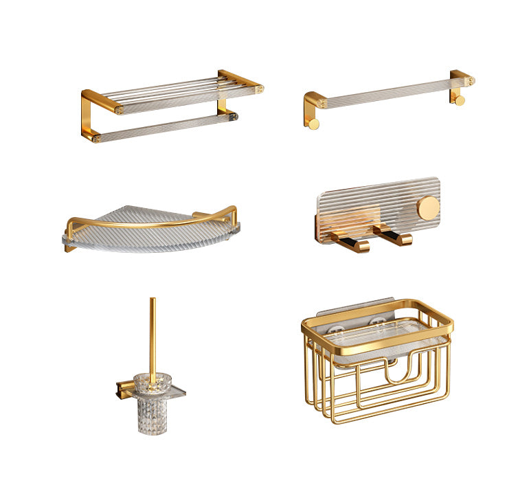 BowLift | Plastic Modern Bathroom Accessories Hardware Set with Bathroom Shelf
